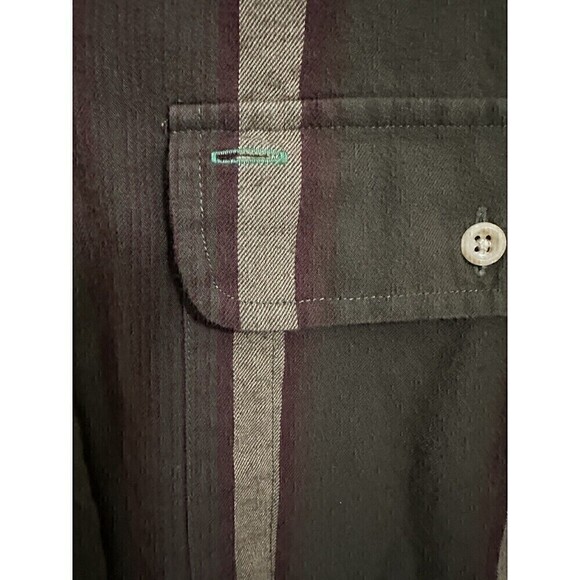 Tommy Hilfiger Button Down Shirt Size Medium Mens Long Sleeve Collared Pockets - Picture 4 of 6